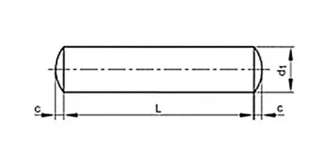 Pin DIN 2x14 A4 Stainless